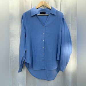 Lane Bryant Sky Blue V-Neck Top